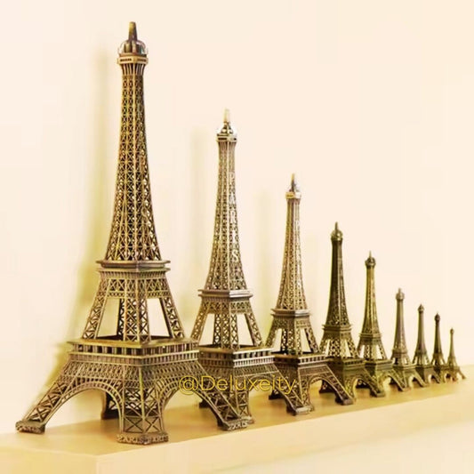 Luxury Golden Eiffel Tower Miniature – Vintage Decorative Collectible