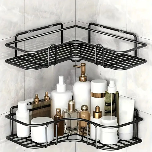 Metal Storage Shelf – Easy-Mount Organizer for Bathroom, Kitchen & Dorm