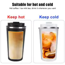 Deluxe Travel Thermo Mug – 380ml/510ml Leak Proof Stainless Steel Cup for Hot & Cold Drinks