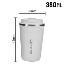 Deluxe Travel Thermo Mug – 380ml/510ml Leak Proof Stainless Steel Cup for Hot & Cold Drinks