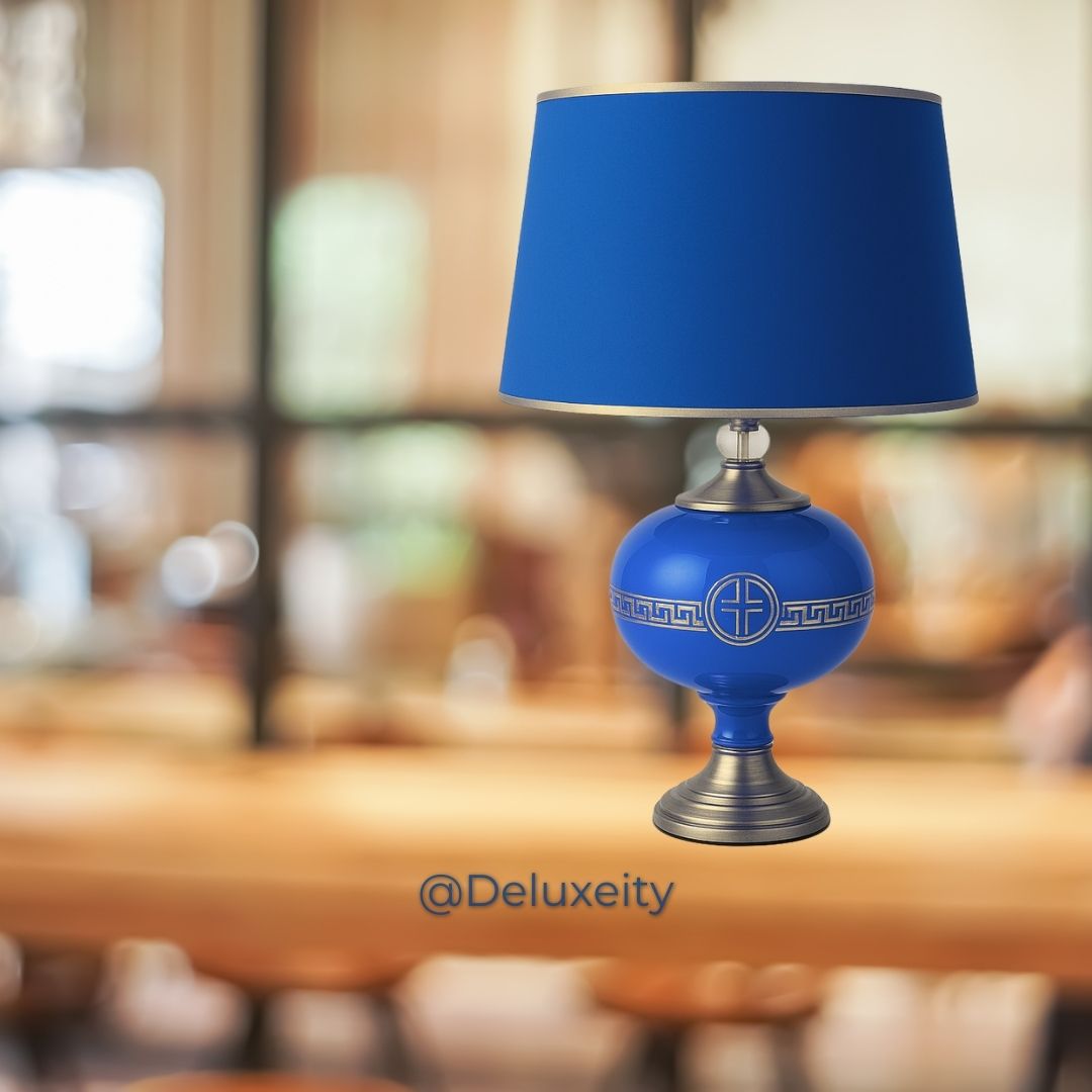 Luxury Red & Gold Table Lamp – Elegant Decorative Lighting for Home & Office